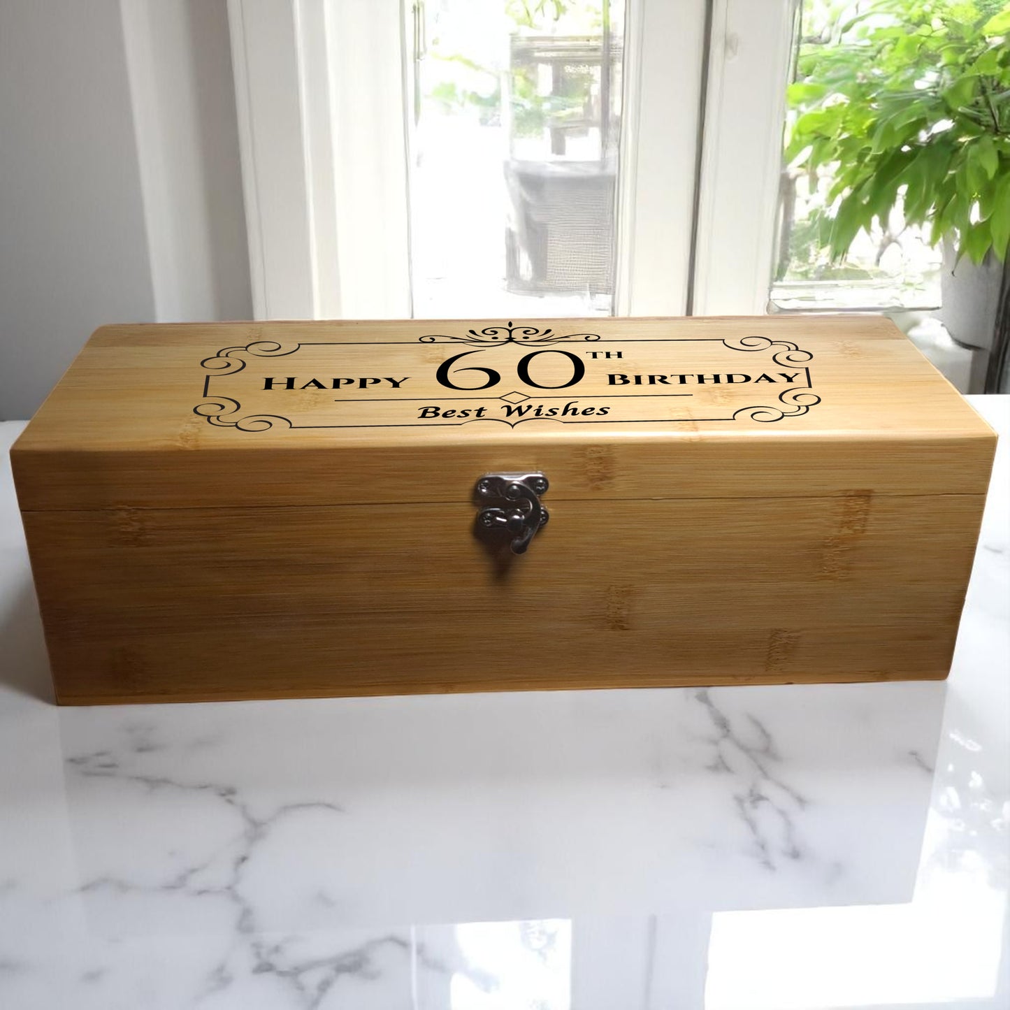 Personalised Wooden Wine Box Gift Set – Milestone Keepsake Birthday Present