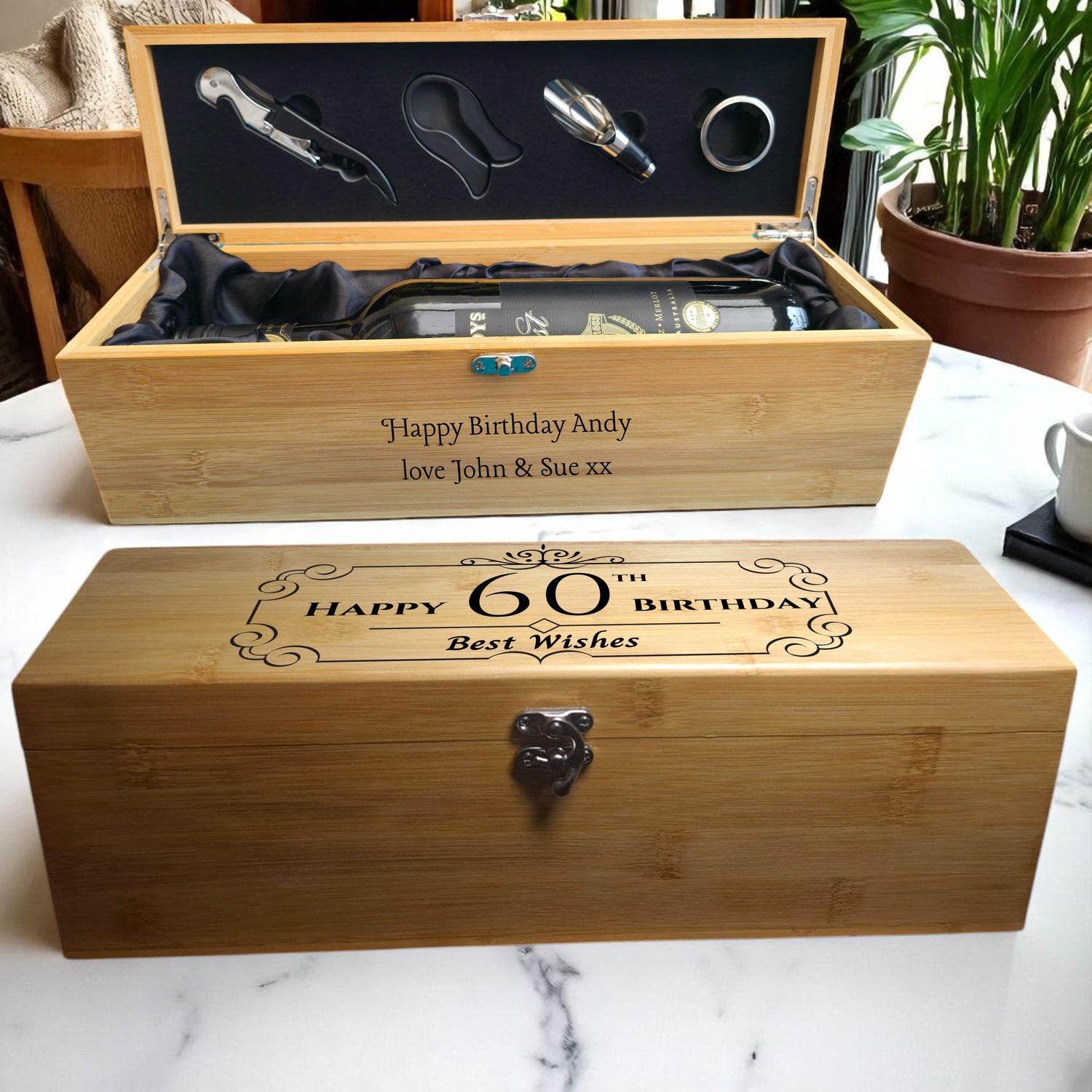 Personalised Wine & Whiskey Boxes