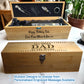 Personalised Wooden Wine Box Gift Set – Milestone Keepsake Birthday Christmas Fathers Day Present