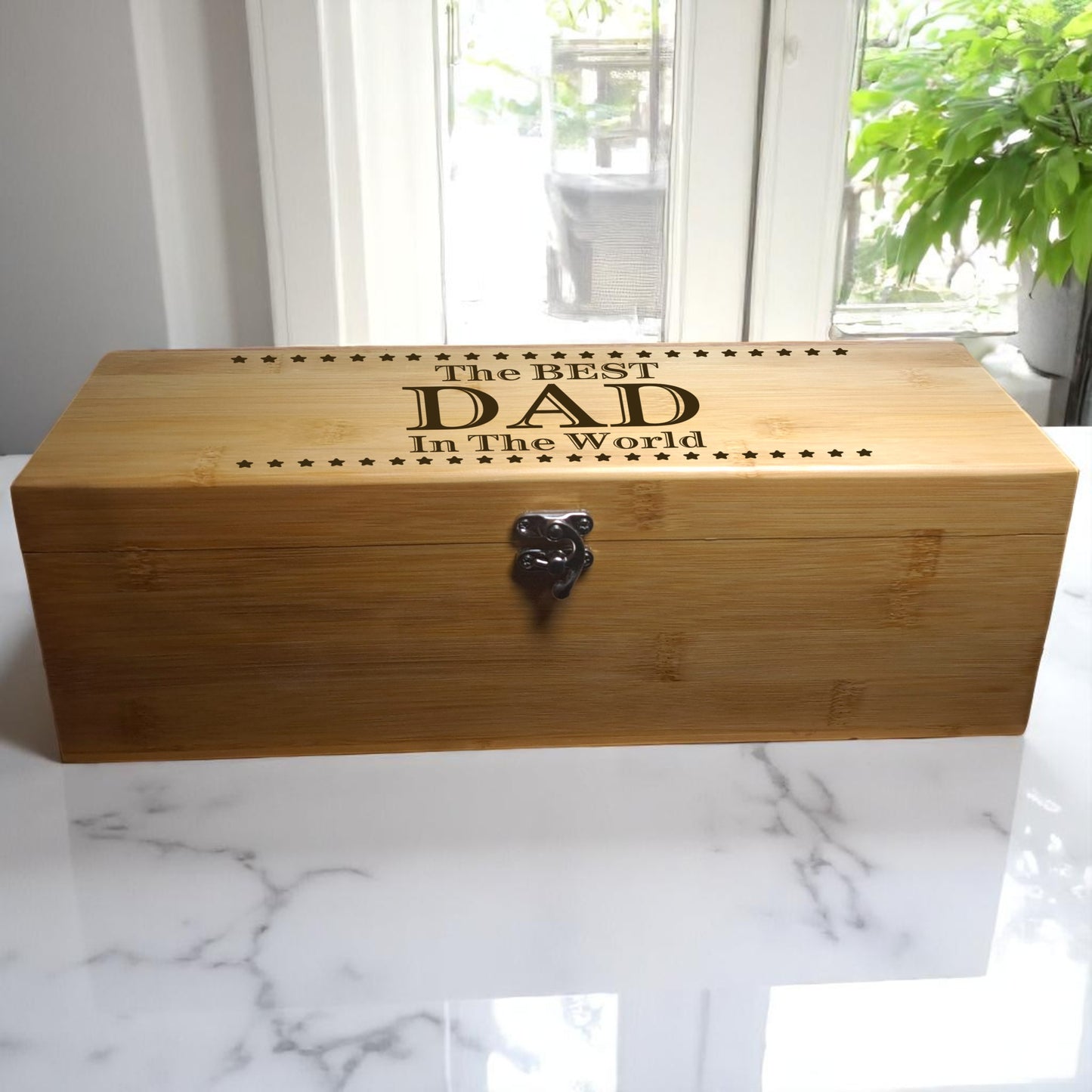 Personalised Wooden Wine Box Gift Set – Milestone Keepsake Birthday Christmas Fathers Day Present