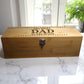 Personalised Wooden Wine Box Gift Set – Milestone Keepsake Birthday Christmas Fathers Day Present
