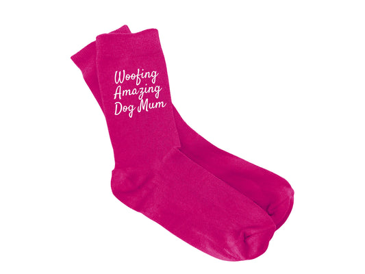 Personalised Women’s Dog Mum Socks – Unique Dog Mum Lover Gift