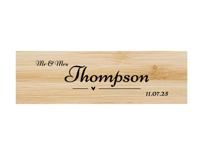 Personalised Wooden Wine Box Gift Set – Ideal for Weddings/5th Anniversary's, Unique Keepsake