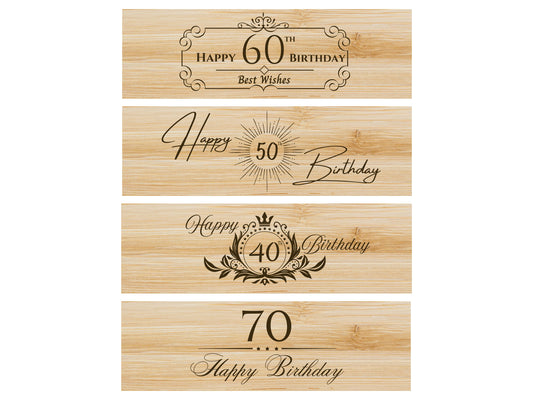 Personalised Wooden Wine Box Gift Set – Milestone Keepsake Birthday Present