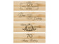 Personalised Wooden Wine Box Gift Set – Milestone Keepsake Birthday Present