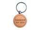 Grandie Personalised Star Year Engraved Wooden Keyring