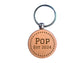 Pop Personalised Star Year Engraved Wooden Keyring