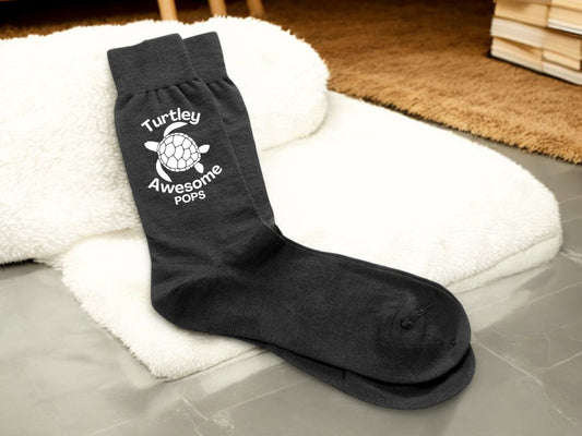 Personalised Men’s Turtley Awesome Socks – For Dad, Grandad, Pops & More