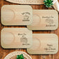 Personalised Wooden Tea & Biscuits Serving Board Tray - Engraved Rustic Breakfast Platter | Perfect Gift for Tea Lovers & Home Decor